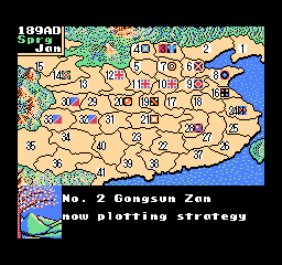Romance of the Three Kingdoms II gameplay screenshot